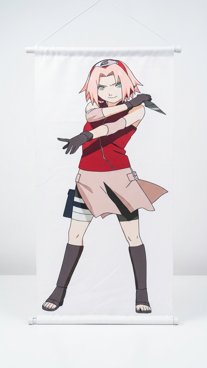 Naruto Shippuden: Sakura Haruno "Cherry Blossom" Premium Fabric Wall Scroll