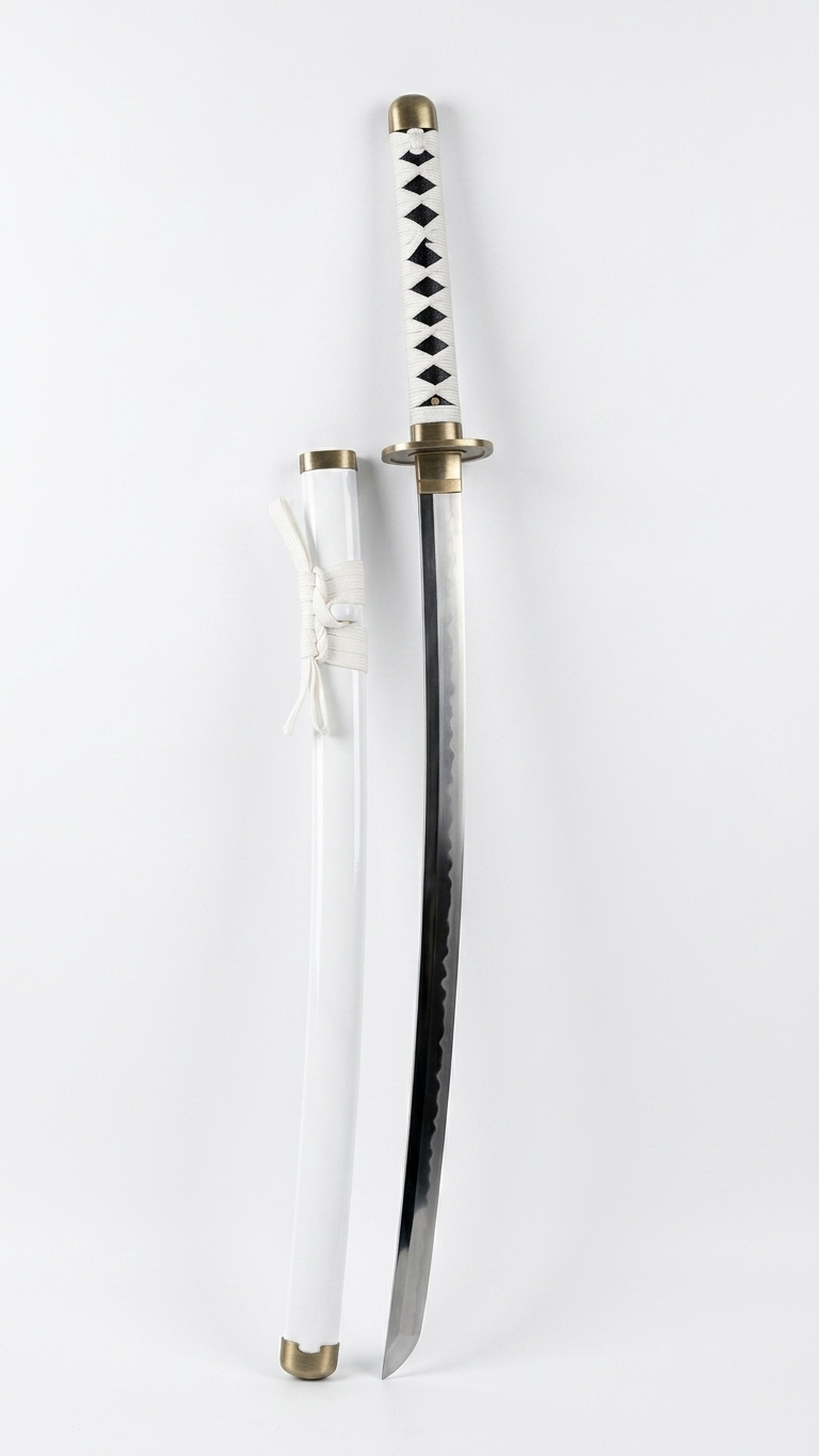 One Piece: Roronoa Zoro "Wado Ichimonji" Wooden Katana – Great Grade Meito (104cm)