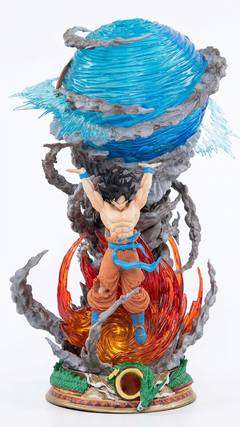 Dragon Ball Z Goku "Ultimate Spirit Bomb" 23cm LED Display Statue