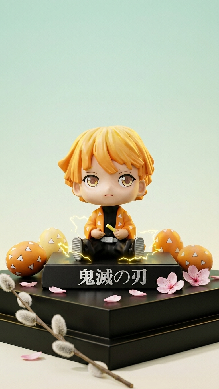 Demon Slayer Zenitsu Agatsuma "Sleeping Thunderbolt" Bobblehead Figure