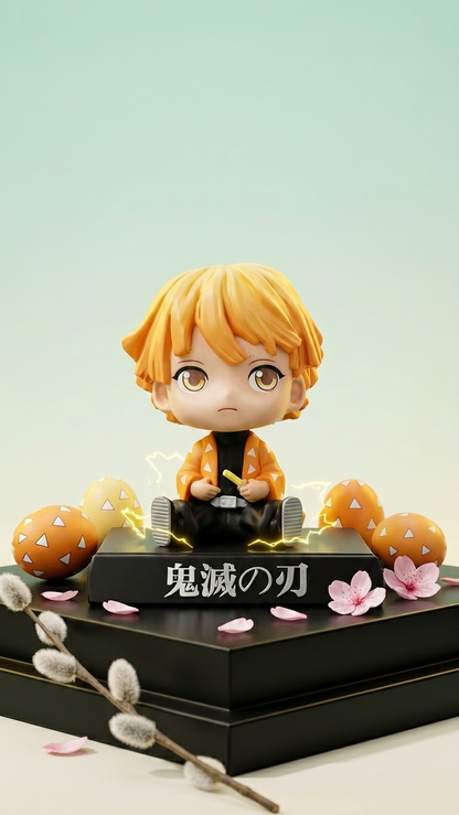 Demon Slayer Zenitsu Agatsuma "Sleeping Thunderbolt" Bobblehead Figure
