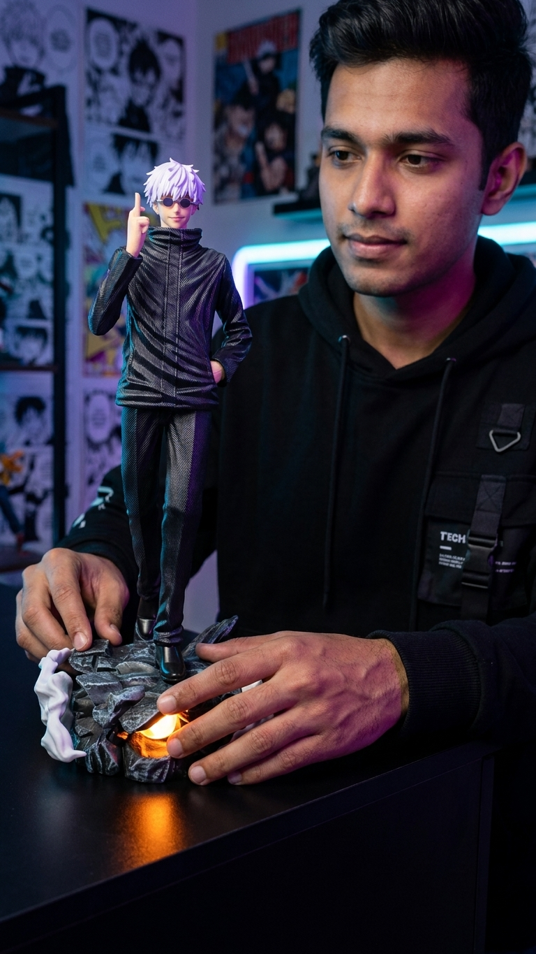 🔥 GOJO SATORU Dual Head Premium Action Figure – 42cm