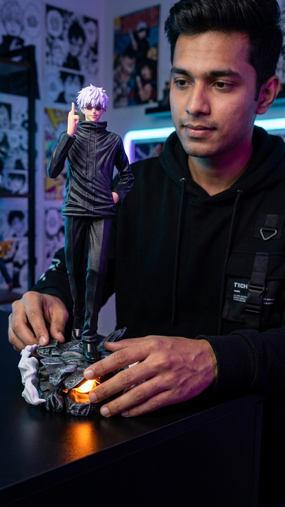 🔥 GOJO SATORU Dual Head Premium Action Figure – 42cm