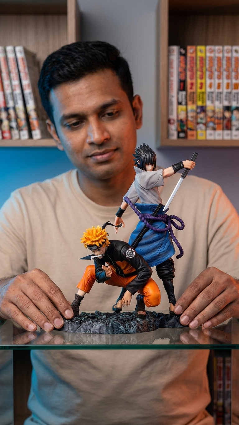 🔥 Naruto & Sasuke Highly Detailed Figure – 29cm (Blister + Box)