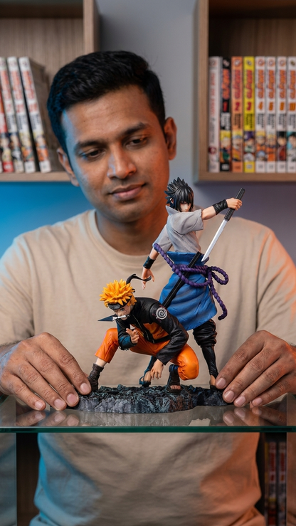 🔥 Naruto & Sasuke Highly Detailed Figure – 29cm (Blister + Box)