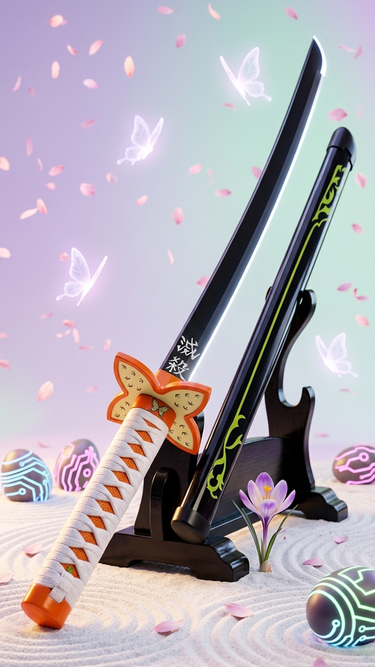 Demon Slayer: Shinobu Kocho Nichirin Wooden Katana – Insect Breathing Edition (104cm)