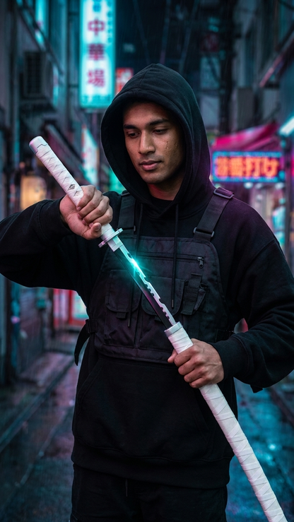 Demon Slayer: Inosuke Hashibira Nichirin Wooden Katana – Beast Breathing Edition (104cm)