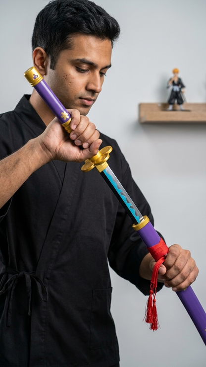 Zoro Purple Enma Wooden Katana 104cm | One Piece Cosplay Sword