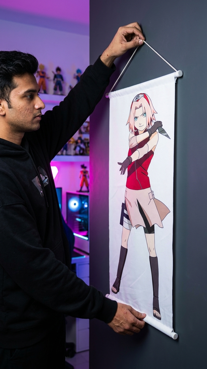 Naruto Shippuden: Sakura Haruno "Cherry Blossom" Premium Fabric Wall Scroll