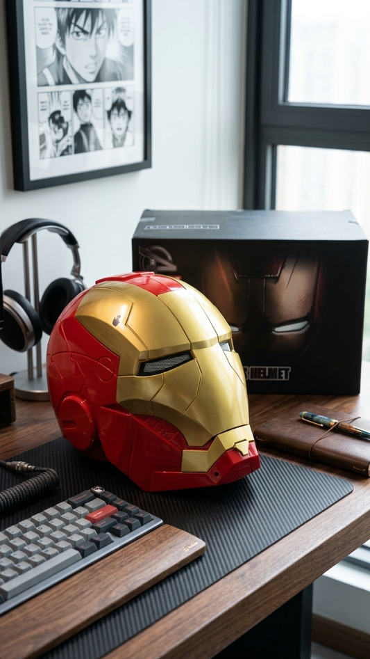 Marvel Iron Man Mark V (MK5) Wearable Helmet – Manual Jarvis Edition
