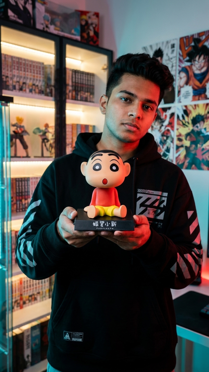 Shinchan with Shiro Bobblehead – Cute Cartoon Figure (With Box)