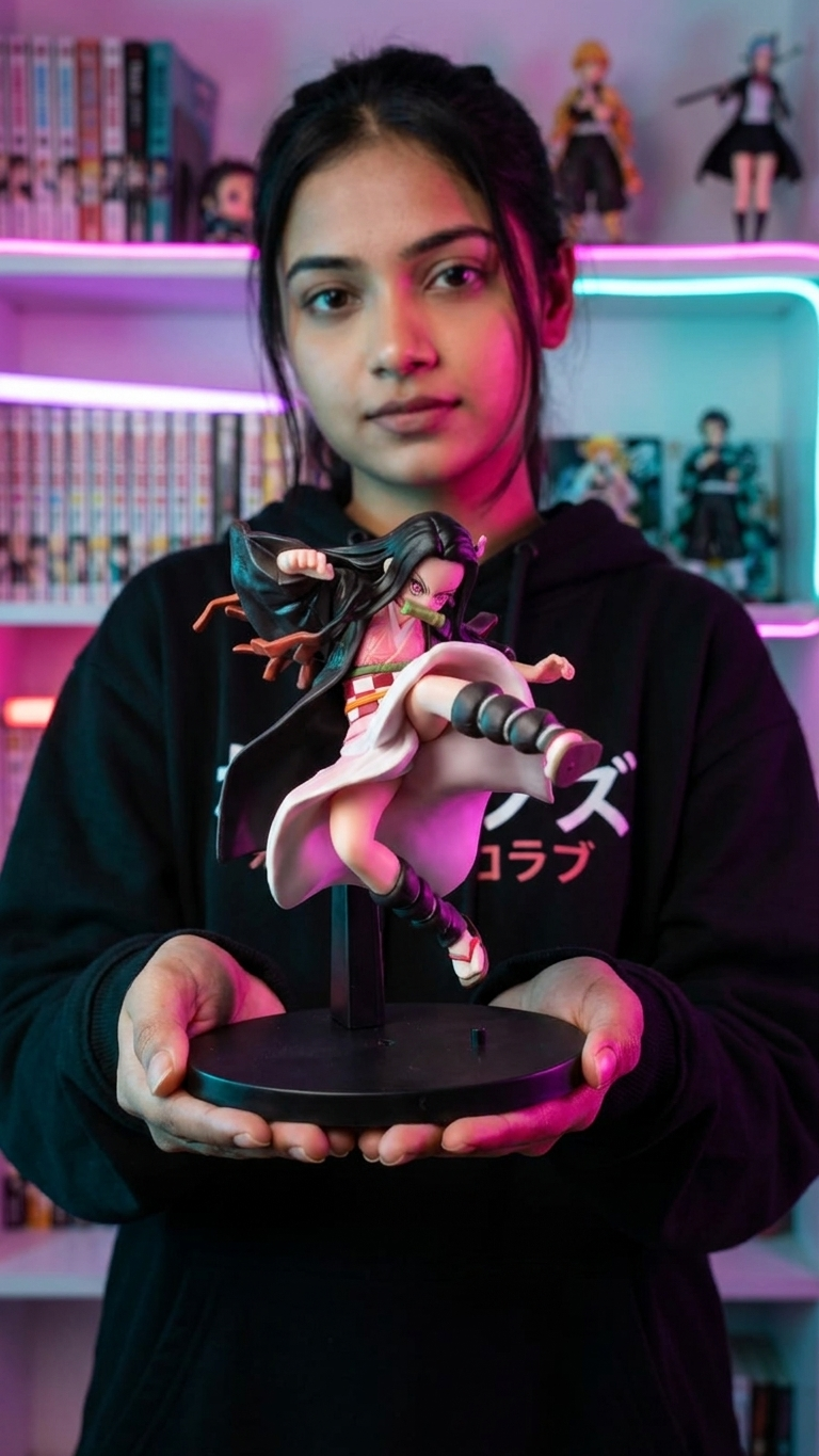 Demon Slayer: Nezuko Kamado "Flying Kick" Action Figure – Blood Demon Art Edition