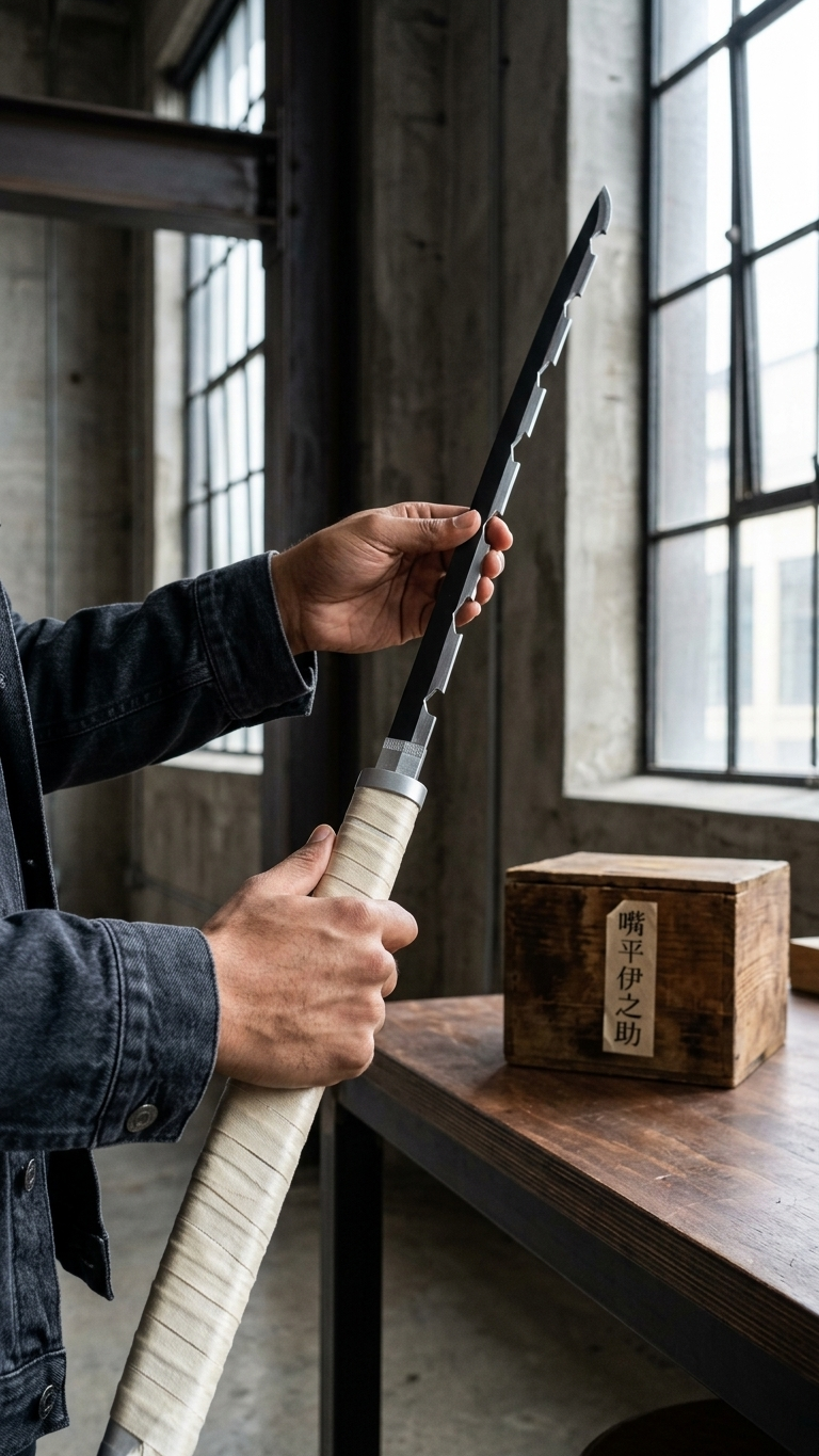 Demon Slayer: Inosuke Hashibira Nichirin Wooden Katana – Beast Breathing Edition (104cm)