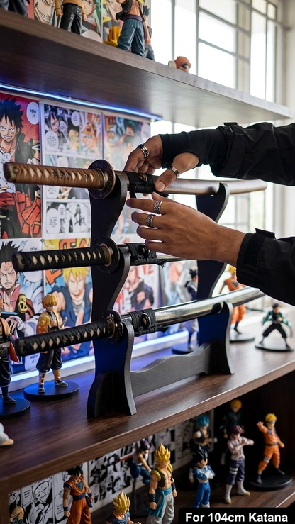 Premium Triple-Tier Universal Sword & Katana Display Stand
