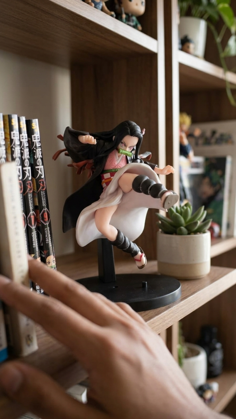 Demon Slayer: Nezuko Kamado "Flying Kick" Action Figure – Blood Demon Art Edition