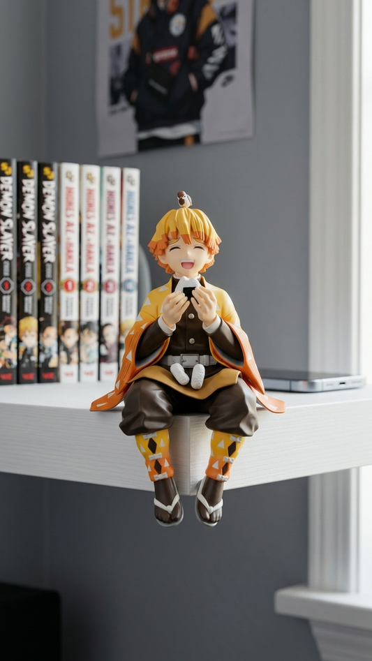 Demon Slayer Zenitsu Agatsuma Sitting "Noodle Stopper" Collectible Figure - 15cm