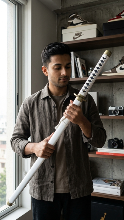 One Piece: Roronoa Zoro "Wado Ichimonji" Wooden Katana – Great Grade Meito (104cm)