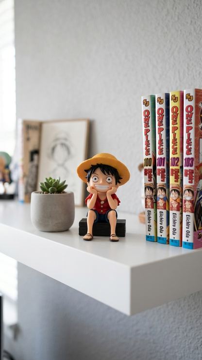 One Piece Monkey D. Luffy "Happy Faces" Chibi Action Figure - Single Piece
