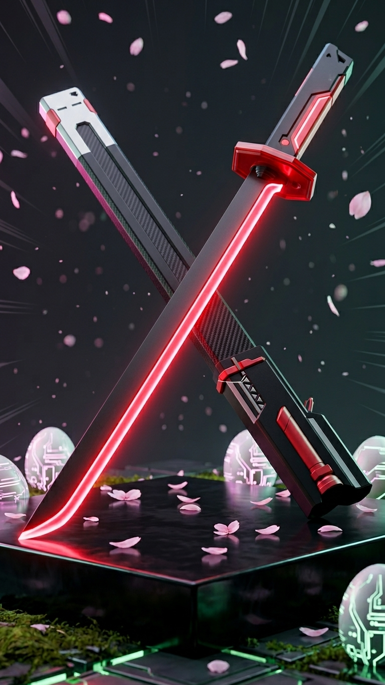 Sparkblade LED Light Sword with Smoke & Spark Effects | 7-Color Light-Up Toy Sword | Sci-Fi Cosplay & Display Prop