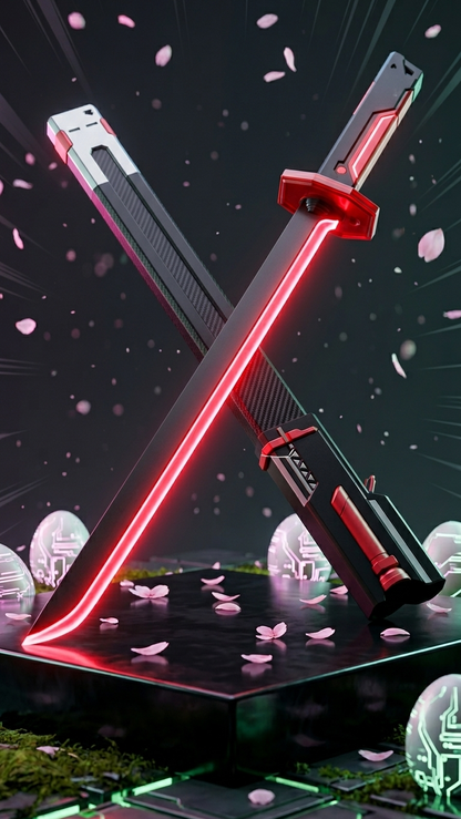 Sparkblade LED Light Sword with Smoke & Spark Effects | 7-Color Light-Up Toy Sword | Sci-Fi Cosplay & Display Prop