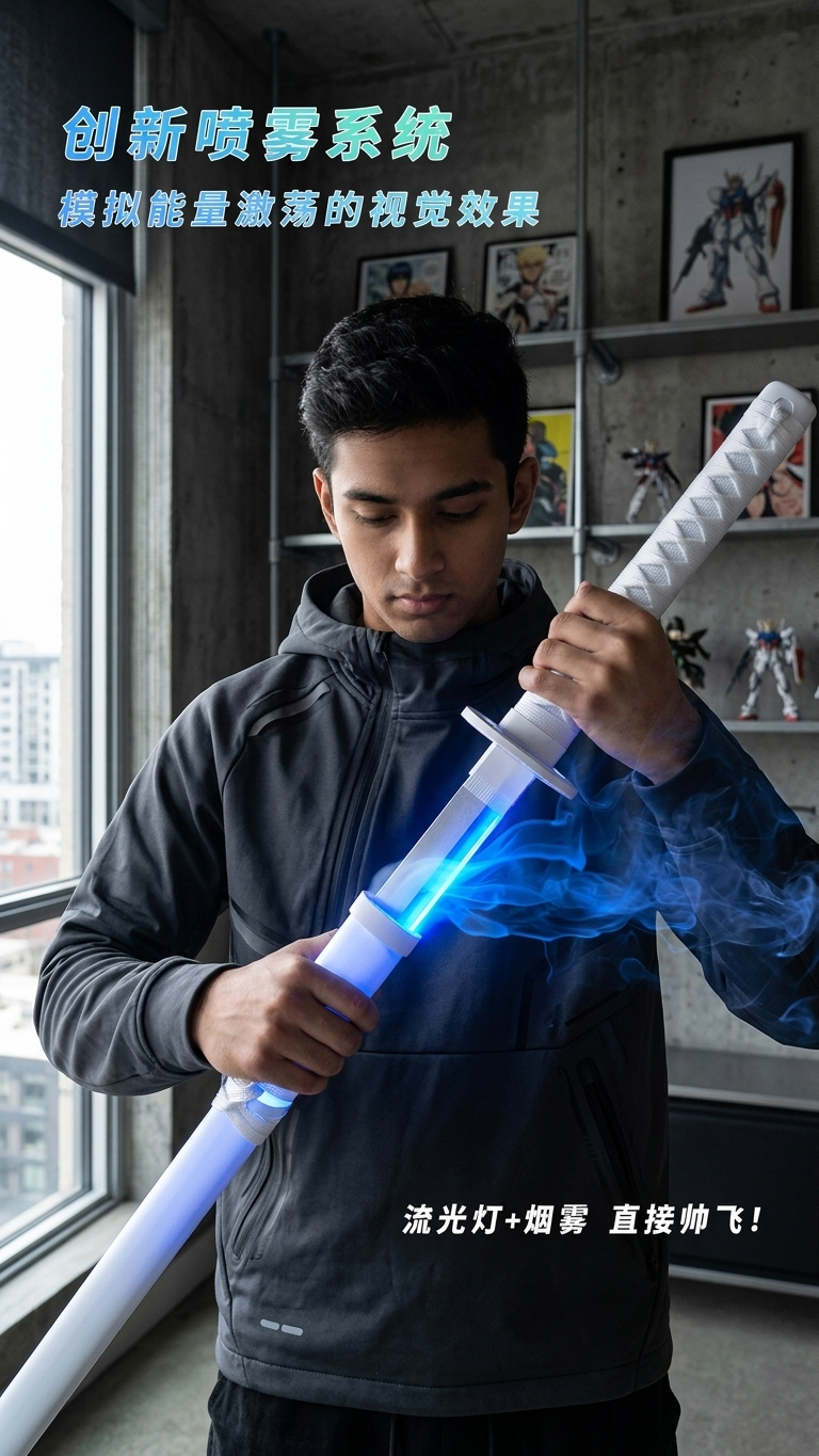 Demon Slayer "Nichirin" LED Katana Collection with Atmospheric Mist Effect