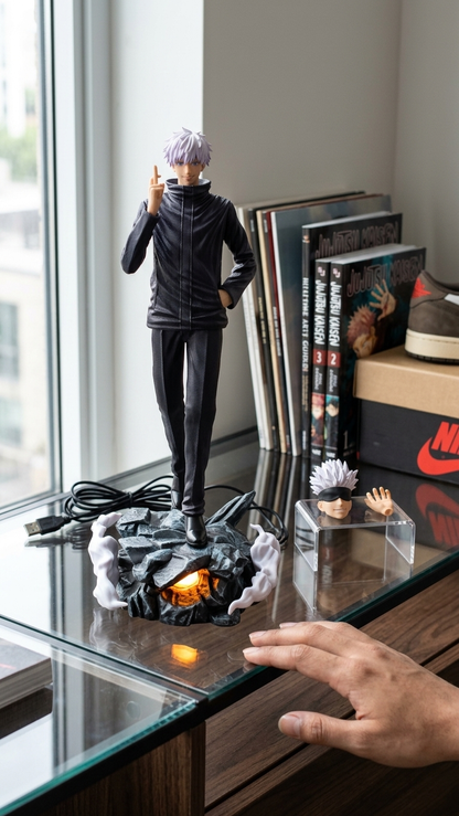 🔥 GOJO SATORU Dual Head Premium Action Figure – 42cm