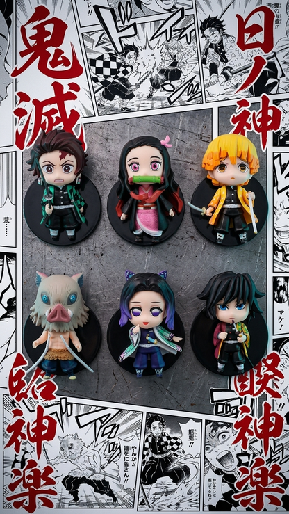 ⚔️ Demon Slayer 6 Character Miniature (10cm Height)