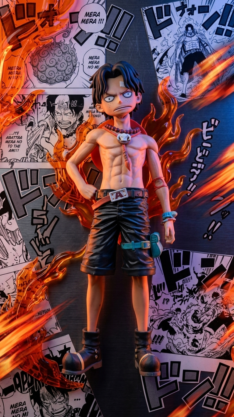 Portgas D. Ace Standing Action Figure – 30cm