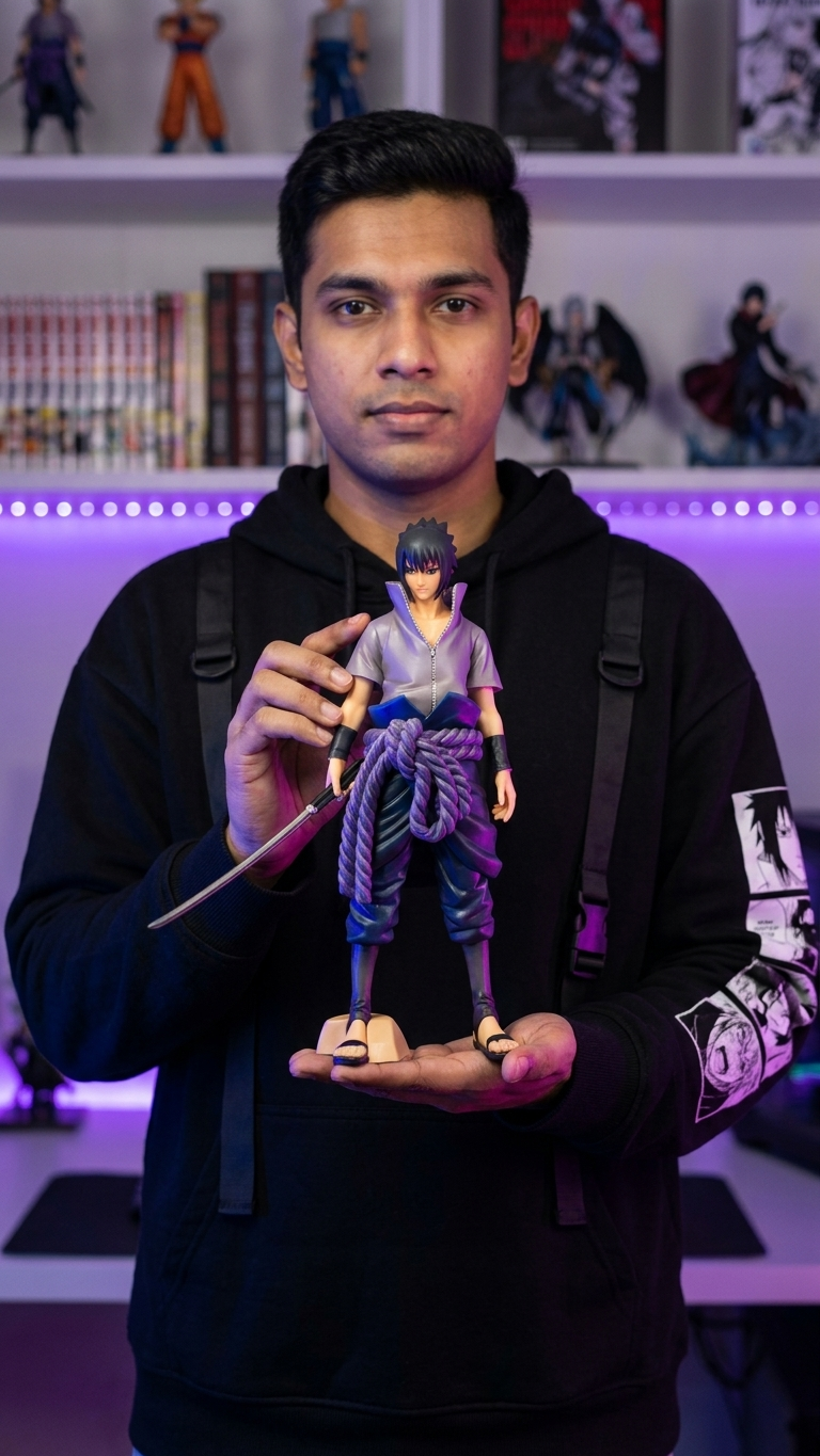 Naruto Shippuden: Sasuke Uchiha "Rinnegan Awakening" Action Figure – Master Stars Edition (26cm)