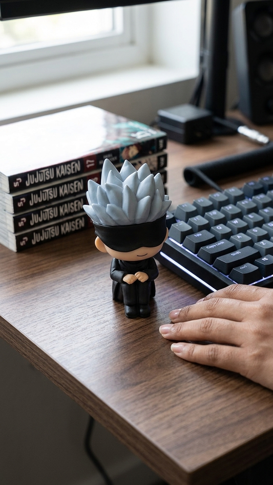 Jujutsu Kaisen: Satoru Gojo "Look Up" (Rukappu) Mini Chibi Figure (9cm)