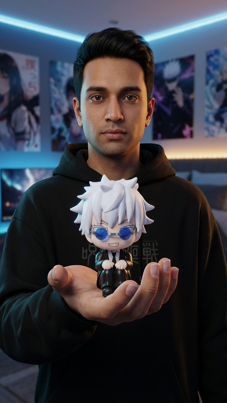 Jujutsu Kaisen: Satoru Gojo "Hidden Inventory" Blue Glasses Mini Chibi Figure (10cm)