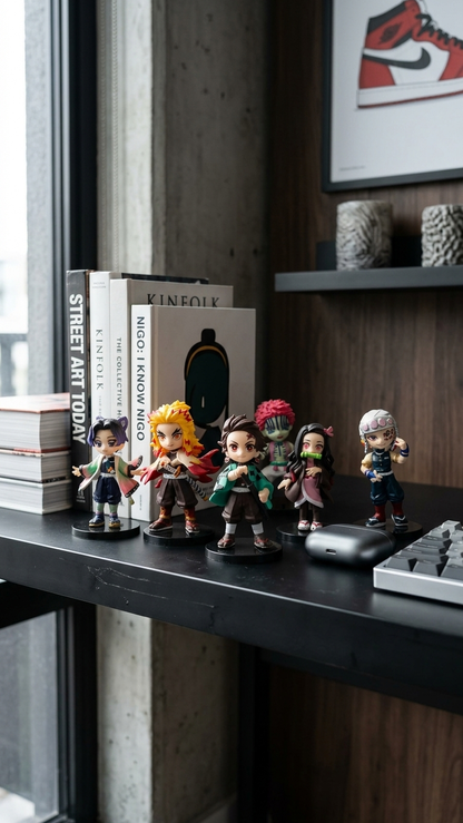 Demon Slayer: Mugen Train & Entertainment District Mini Chibi Figurine – Individual 9cm Collectible