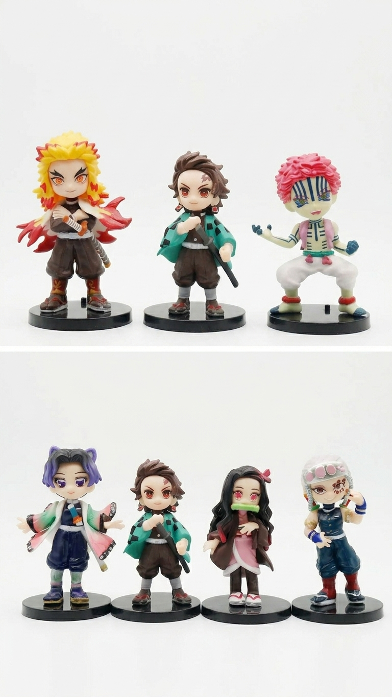 Demon Slayer: Mugen Train & Entertainment District Mini Chibi Figurine – Individual 9cm Collectible