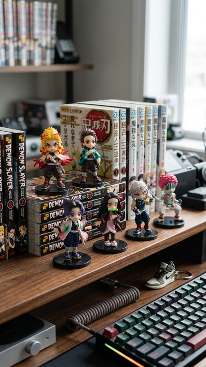 Demon Slayer: Mugen Train & Entertainment District Mini Chibi Figurine – Individual 9cm Collectible