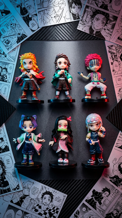 Demon Slayer: Mugen Train & Entertainment District Mini Chibi Figurine – Individual 9cm Collectible