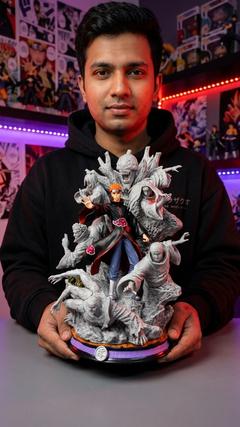 Naruto Shippuden: Pain (Nagato) "Six Paths of Pain" Deluxe Diorama Action Figure (22cm)