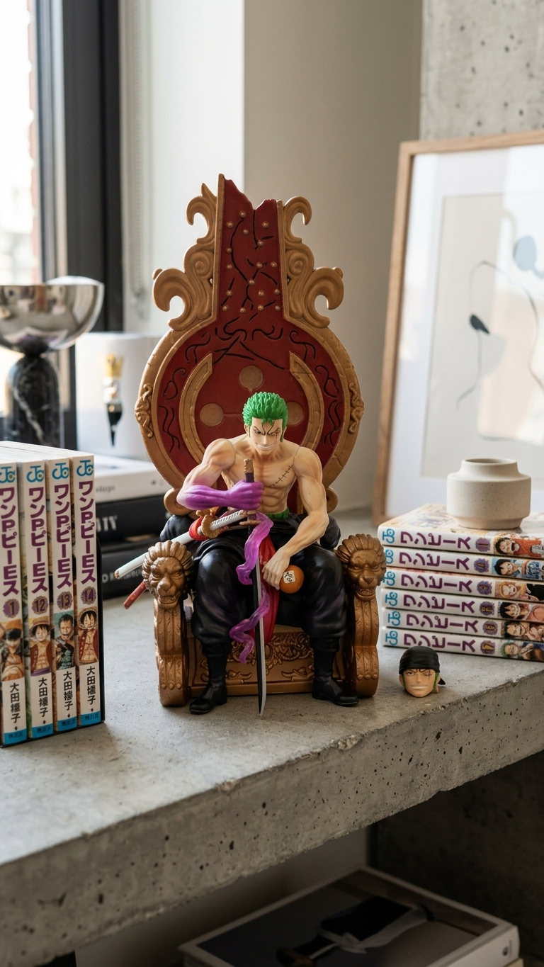 ⚔️ 31.5cm Giant King Zoro on Throne Action Figure Showpiece