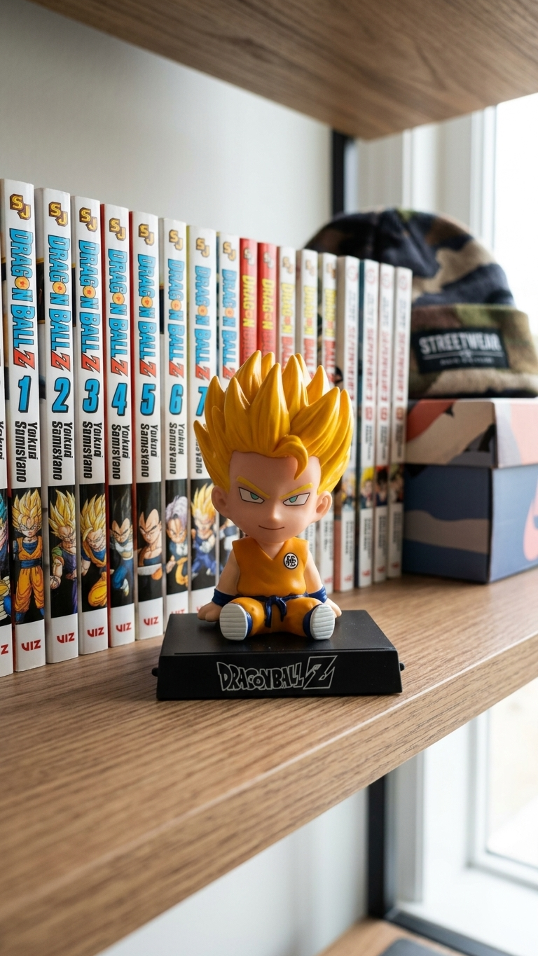 Dragon Ball Z: Super Saiyan Goku Chibi Bobblehead & Mobile Holder
