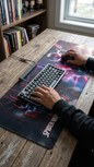 Marvel Spider-Man: "Miles Morales Venom Blast & Advanced Suit" Premium Gaming Desk Mat & Mouse Pad (80x30cm)