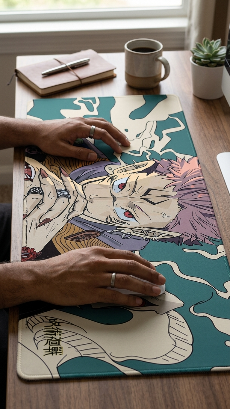 Jujutsu Kaisen: Ryomen Sukuna "King of Curses – Malevolent Throne" Premium Gaming Desk Mat & Mouse Pad (80x30cm)