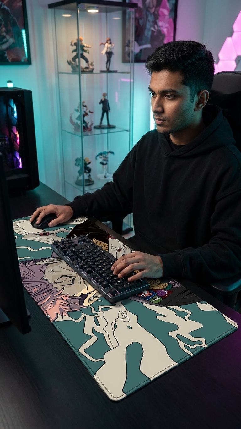 Jujutsu Kaisen: Ryomen Sukuna "King of Curses – Malevolent Throne" Premium Gaming Desk Mat & Mouse Pad (80x30cm)