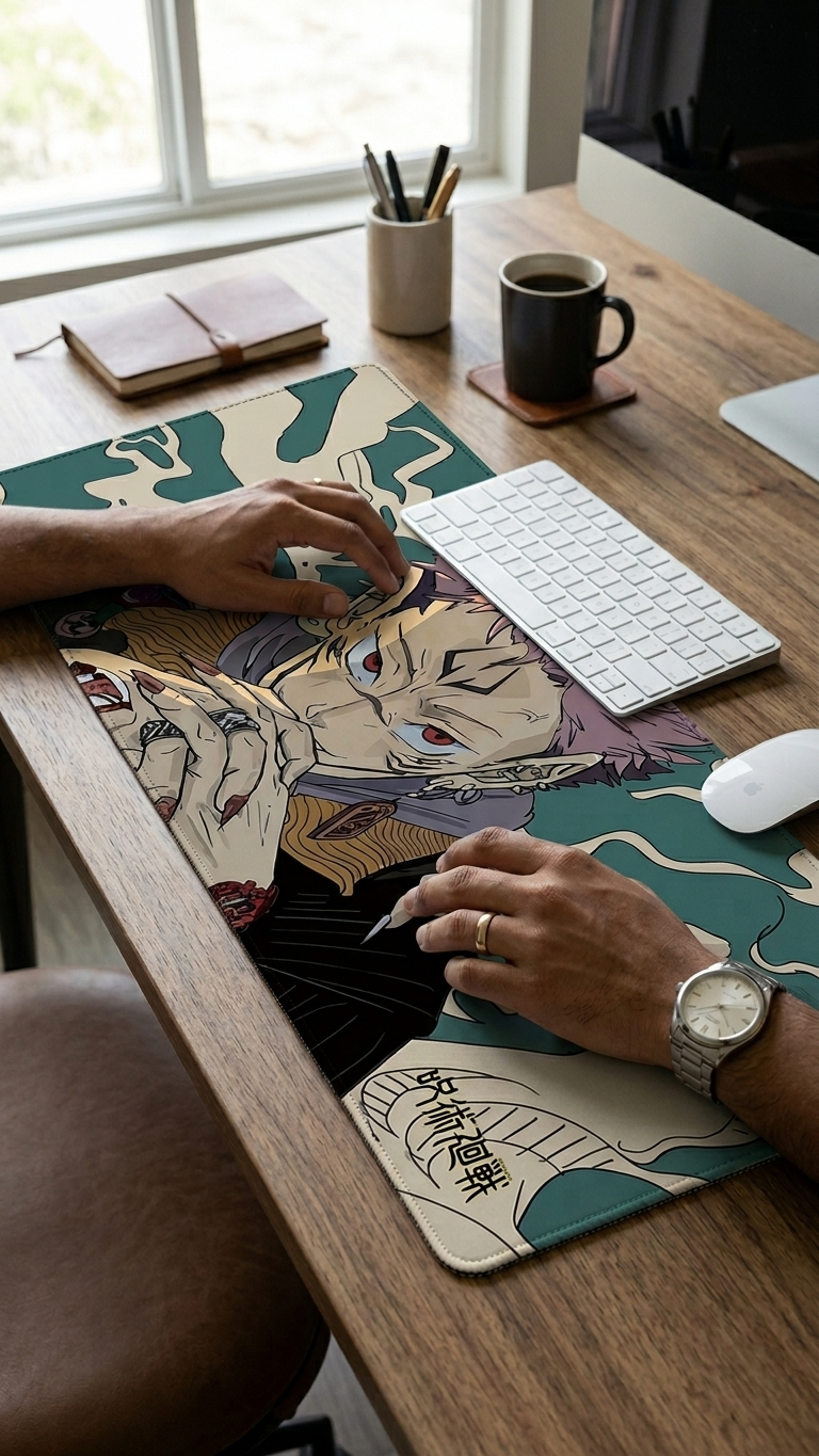 Jujutsu Kaisen: Ryomen Sukuna "King of Curses – Malevolent Throne" Premium Gaming Desk Mat & Mouse Pad (80x30cm)