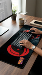 Naruto Shippuden: Itachi Uchiha "Mangekyo Sharingan Illusion" Premium Gaming Desk Mat & Mouse Pad (80x30cm)