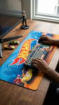 Hot Wheels: "Ultimate Track Challenge" Premium Gaming Desk Mat & Mouse Pad (80x30cm)