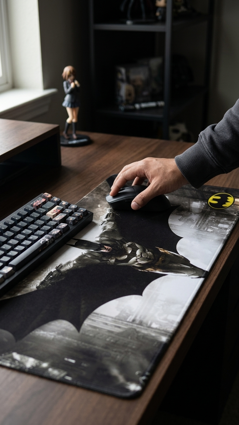 DC Comics Batman: "Arkham Knight Knightwing Glide" Premium Gaming Desk Mat & Mouse Pad (80x30cm)