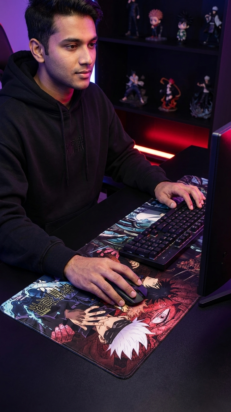 Jujutsu Kaisen: Tokyo Sorcerers & Ryomen Sukuna "Malevolent Shrine Domain" Premium Gaming Desk Mat & Mouse Pad (80x30cm)