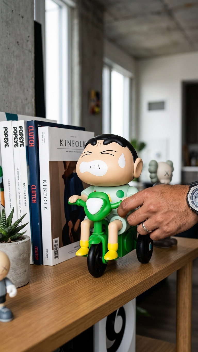 Crayon Shin-chan: Shinnosuke Nohara "Late for School – Pajama Tricycle Rush" Premium Action Figure (With Box)