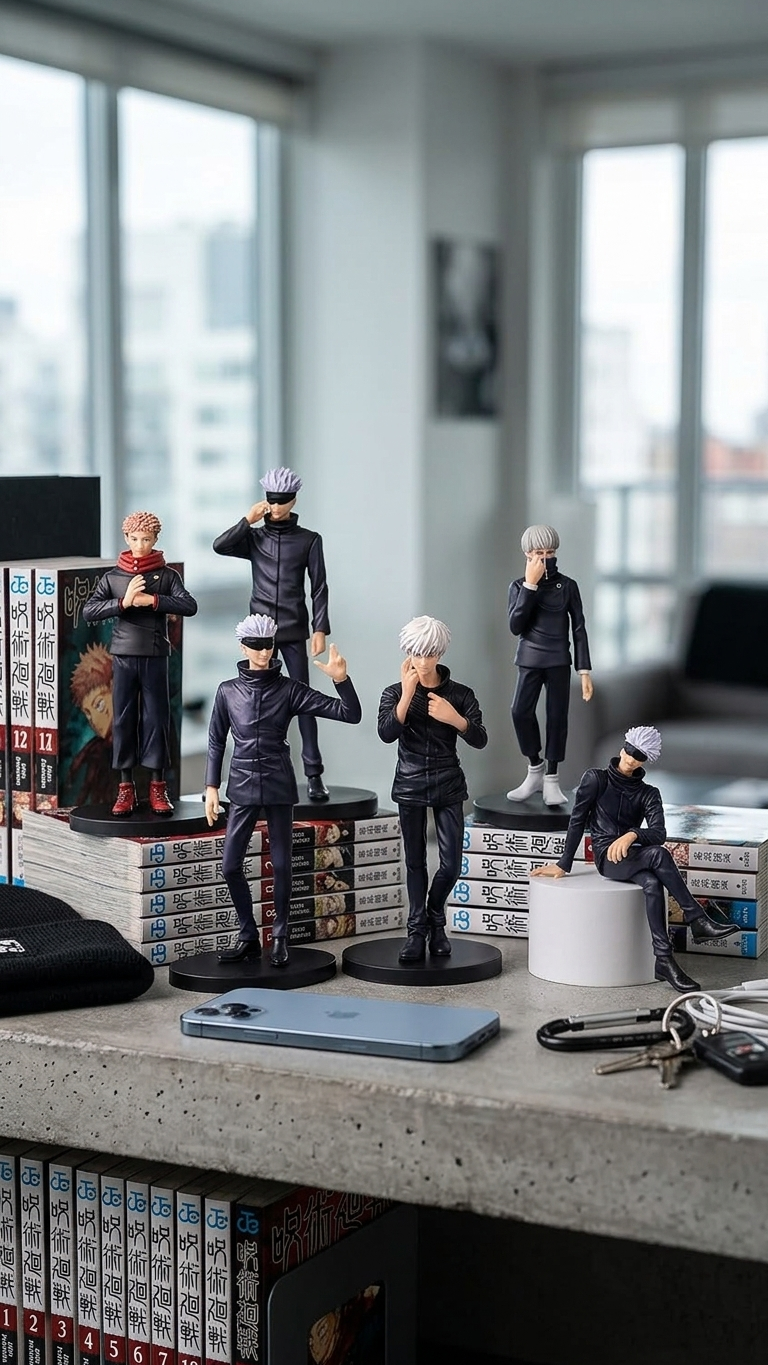 Jujutsu Kaisen: "Sorcerer Chronicles" Premium Jujutsu High Multi-Pose Collectible Action Figure Set (Pack of 6)