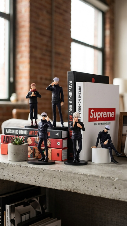 Jujutsu Kaisen: "Sorcerer Chronicles" Premium Jujutsu High Multi-Pose Collectible Action Figure Set (Pack of 6)