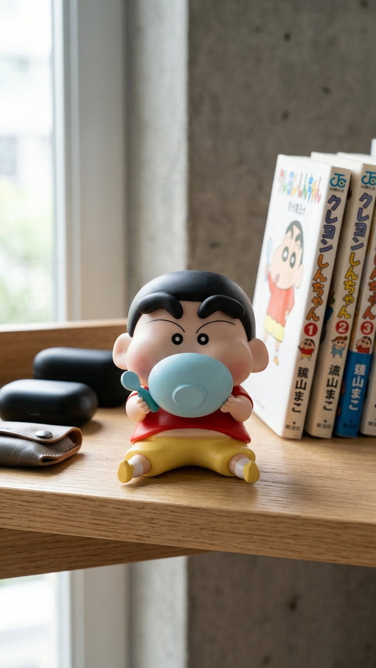 Crayon Shin-chan: Shinnosuke Nohara "Chubby Cheek Mukbang – Rice Bowl Rush" Premium Chibi Action Figure